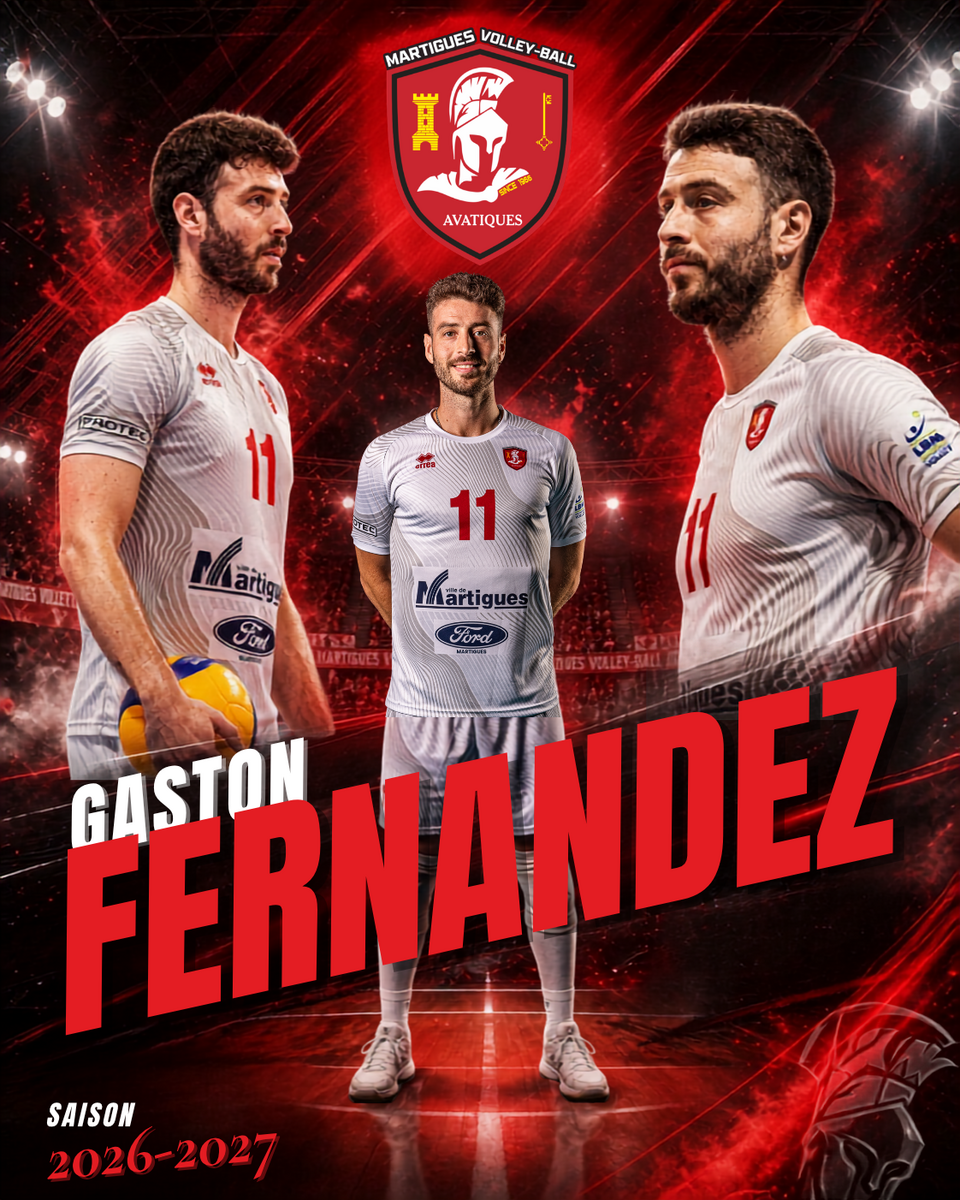 Gaston Fernandez poursuit l'aventure avec le Martigues Volley-Ball