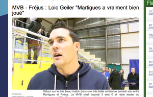 Martigues 3/0 Fréjus; la réaction de Loïc Geiler au micro de Maritima Médias 