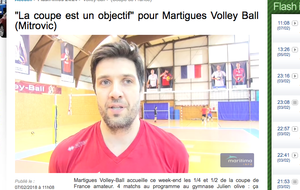 CdeF: ''Atso'' Mitrovic au micro avant Martigues / Fréjus