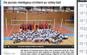 Le Volley à Martigues avec les jeunes: ça marche ! 