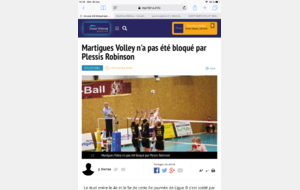 Martigues 3/0 Plessis : le compte rendu de Maritima 