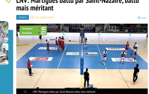 LNV Saint-Nazaire 3/0 Martigues: le compte-rendu de Maritima Médias 