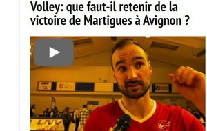 Avignon 2/3 Martigues: l'analyse du capitaine au micro  de Maritima 