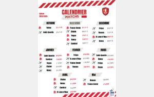 Le calendrier de la saison 2025/2026 est dévoilé !