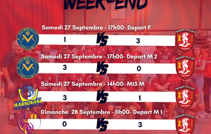 Résultats du week-end ( 27/28 Septembre )
