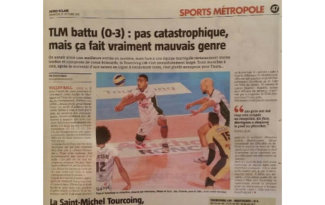 Tourcoing 0-3 MVB.  Le regard de la presse écrite