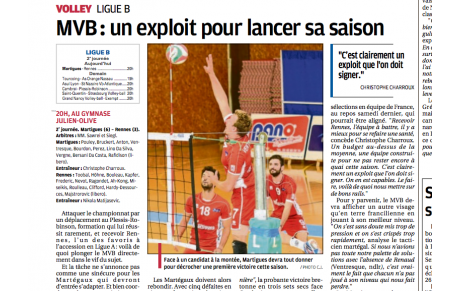Martigues-Rennes. La Provence parle de nous !
