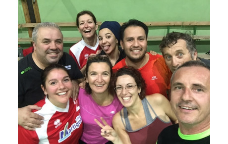 L'équipe Loisir à Entressen pour le début du challenge