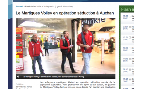 Les pros à la rencontre des Martégaux dans la galerie Auchan 