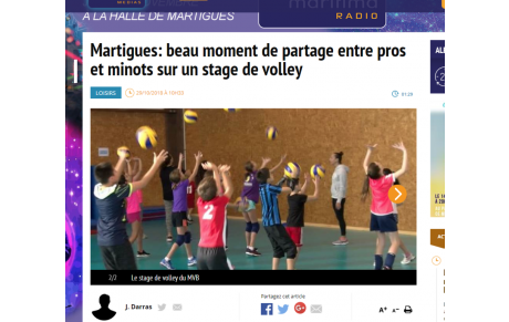 Martigues Volley c'est aussi pour les petits ! 