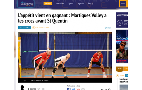 Saint-Quentin Martigues. L'avant match de Maritima Médias 