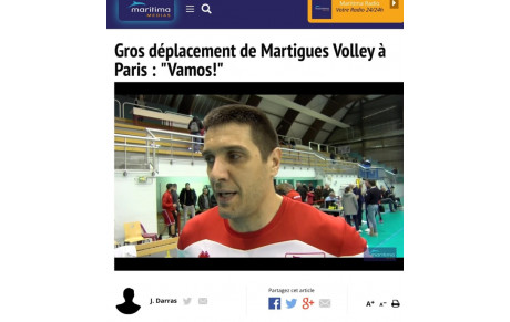 Paris / Martigues. La prépa’ d’avant match avec Maritima Medias 