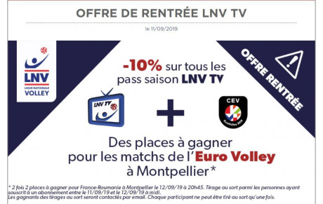 Promo : LNV télé nous propose une offre de rentrée 