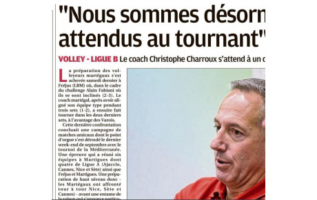 Martigues/Saint-Quentin: on prépare le match avec La Provence 