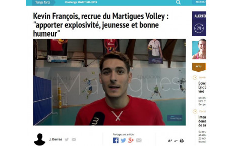 Martigues/Cambrai: Kévin François est qualifié 