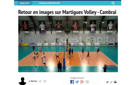 Martigues/Cambrai. 4 minutes en vidéo avec Maritima Médias 