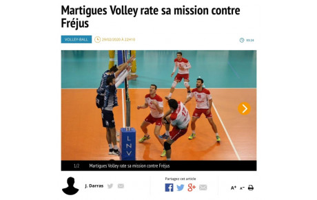 Martigues 1/3 Fréjus . Maritima revient sur le match 