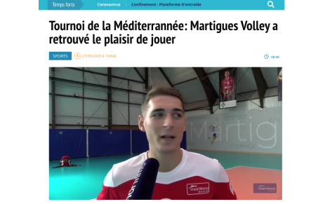 Kévin François au micro de Maritima Médias 