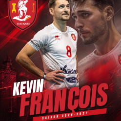 Kevin François poursuivra l'aventure avec le Martigues Volley-Ball